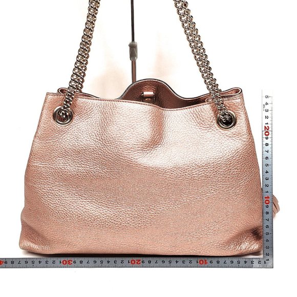 100% Authentic Gucci  Pink Leather Shoulder Bag - Picture 2 of 9